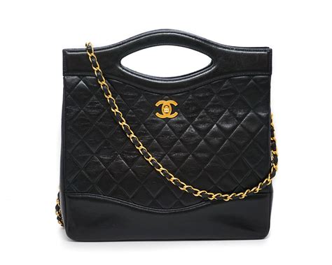 chanel classic black lambskin